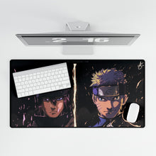 Load image into Gallery viewer, Naruto and Sasuke Mouse Pad (Desk Mat)
