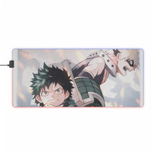 Load image into Gallery viewer, My Hero Academia Izuku Midoriya, Katsuki Bakugou RGB LED Mouse Pad (Desk Mat)
