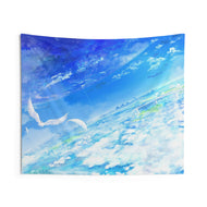 Birds Flying above the clouds Indoor Wall Tapestry