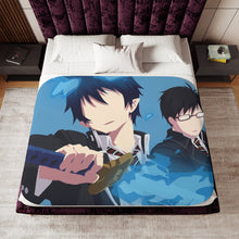 Load image into Gallery viewer, Blue Exorcist Rin Okumura, Yukio Okumura Sherpa Blanket
