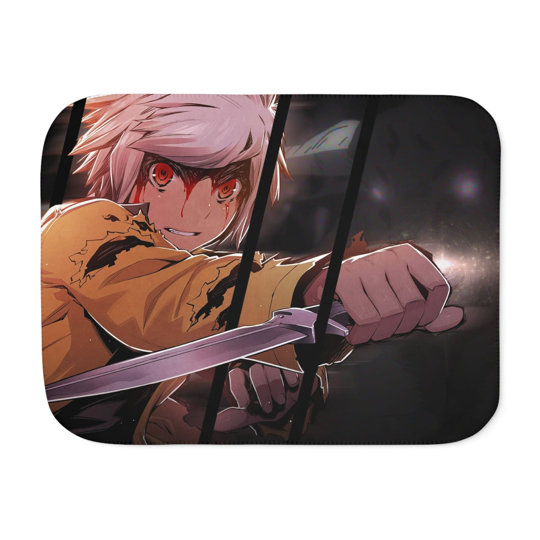 Is It Wrong To Try To Pick Up Girls In A Dungeon? Sherpa Blanket