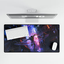 Load image into Gallery viewer, Ghostrunner slashing through guys like nothing is there Mouse Pad (Desk Mat)
