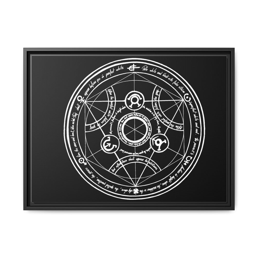 Anime FullMetal Alchemist Canvas Framed Art Print