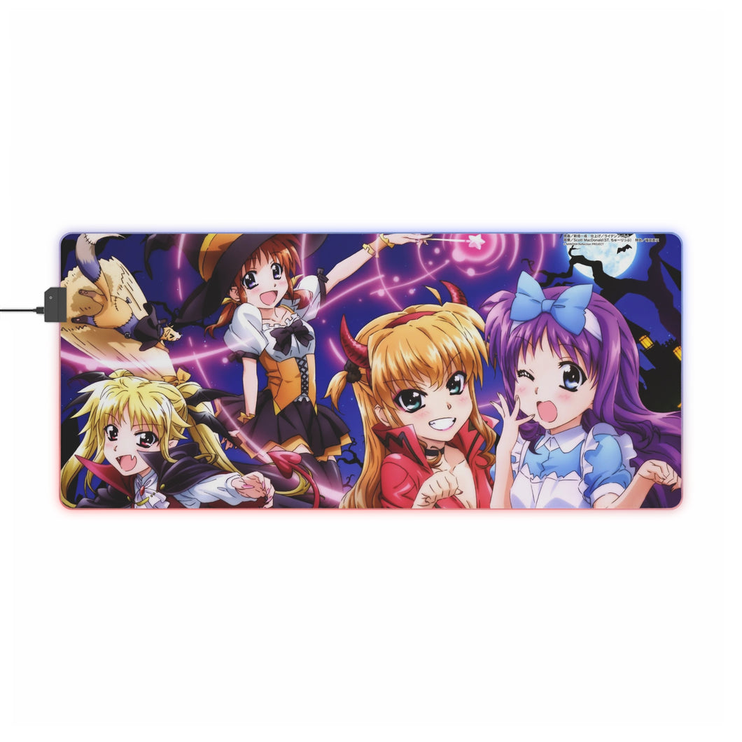 Magical Girl Lyrical Nanoha RGB LED Mouse Pad (Desk Mat)