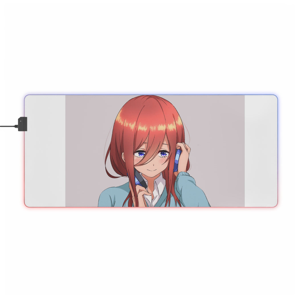 The Quintessential Quintuplets RGB LED Mouse Pad (Desk Mat)