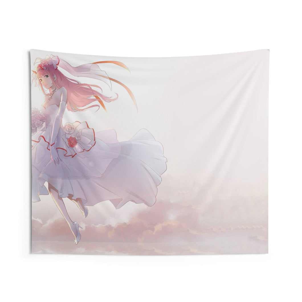 Zero Two Bride Indoor Wall Tapestry