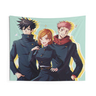 Yuji Itadori Megumi Fushiguro Indoor Wall Tapestry