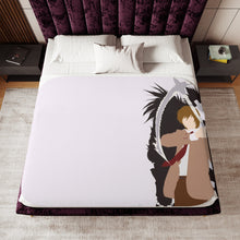 Load image into Gallery viewer, Death Note Light Yagami, Ryuk Sherpa Blanket
