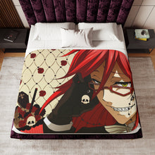 Load image into Gallery viewer, Black Butler Sherpa Blanket
