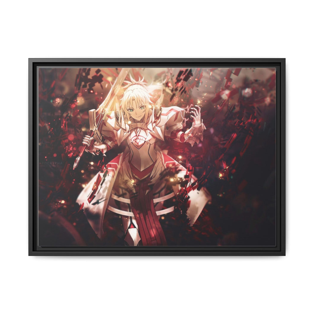 Fate/Apocrypha Saber Of Red Canvas Framed Art Print