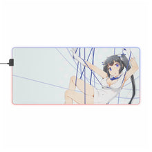 Load image into Gallery viewer, Is It Wrong to Try to Pick Up Girls in a Dungeon? Hestia RGB LED Mouse Pad (Desk Mat)
