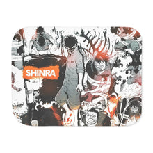 Load image into Gallery viewer, Fire Force Shinra Kusakabe Sherpa Blanket
