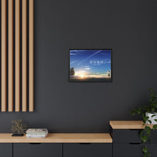 Load image into Gallery viewer, Your Name. Canvas Framed Art Print

