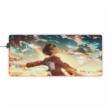 Load image into Gallery viewer, Eren Yeager RGB LED Mouse Pad (Desk Mat)
