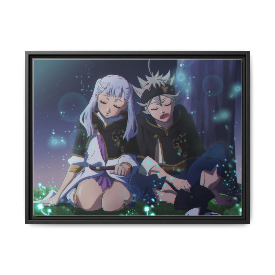 Black Clover Asta, Noelle Silva Canvas Framed Art Print