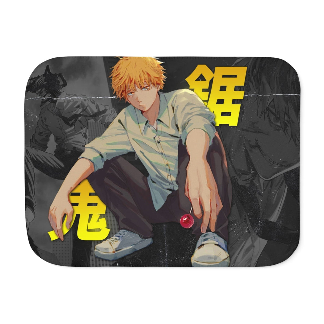 Denji - Chainsaw Man Sherpa Blanket