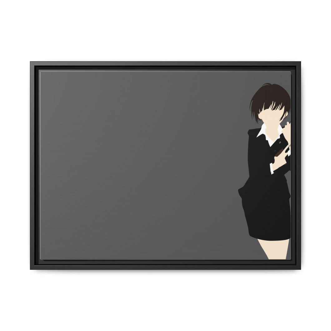 Akane Tsunemori Minimalist Canvas Framed Art Print