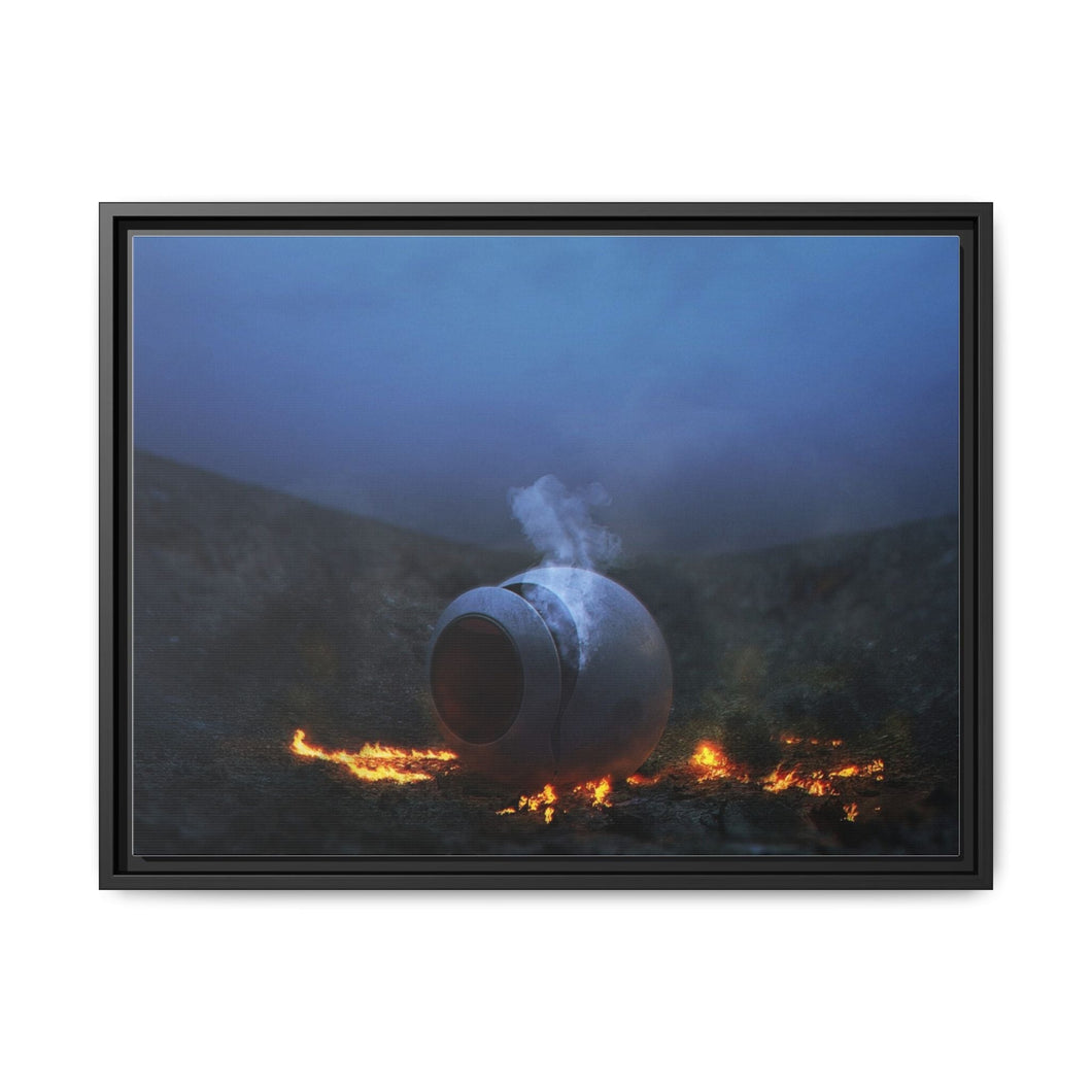 Capsule Canvas Framed Art Print