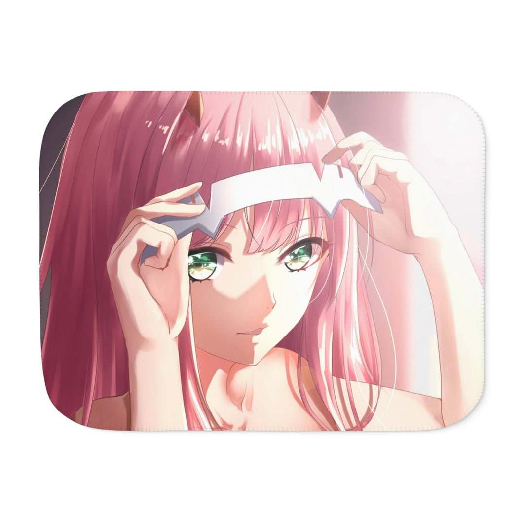Anime Darling in the FranXX Sherpa Blanket