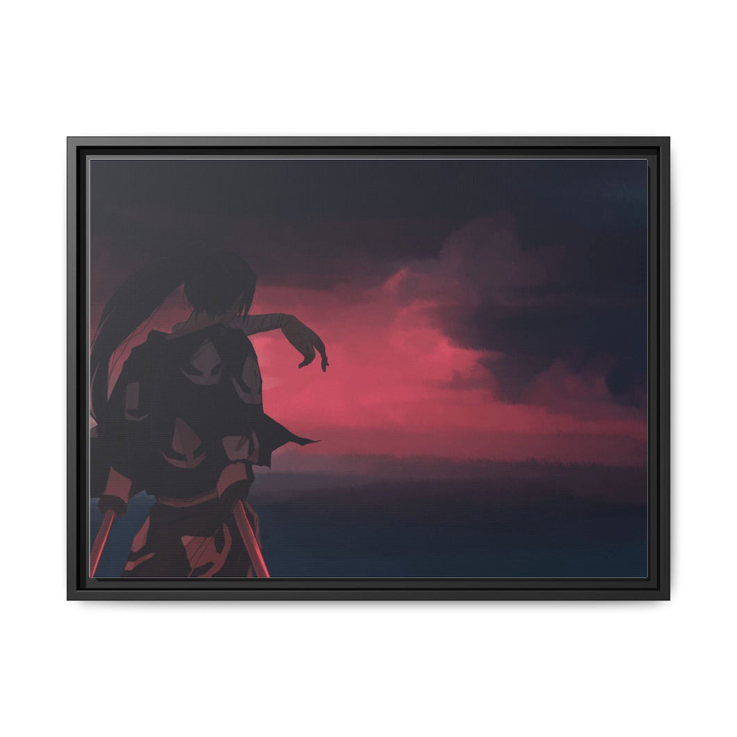 Sunset Canvas Framed Art Print