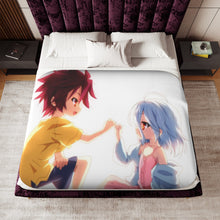 Load image into Gallery viewer, Sora and Shiro Sherpa Blanket

