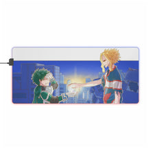 Load image into Gallery viewer, My Hero Academia Izuku Midoriya, All Might RGB LED Mouse Pad (Desk Mat)
