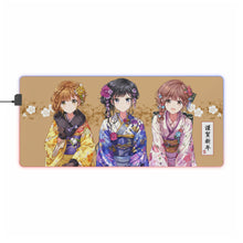 Load image into Gallery viewer, Masamune-kun&#39;s Revenge Aki Adagaki, Neko Fujinomiya, Yoshino Koiwai RGB LED Mouse Pad (Desk Mat)
