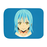 Rimuru Tempest Face ( Blue Background ) Sherpa Blanket