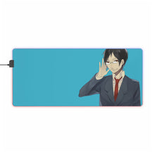 Load image into Gallery viewer, Durarara!! Izaya Orihara RGB LED Mouse Pad (Desk Mat)
