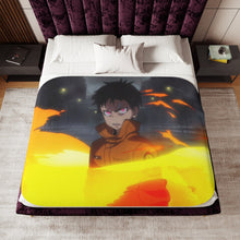 Load image into Gallery viewer, Shinra Kusababe Sherpa Blanket
