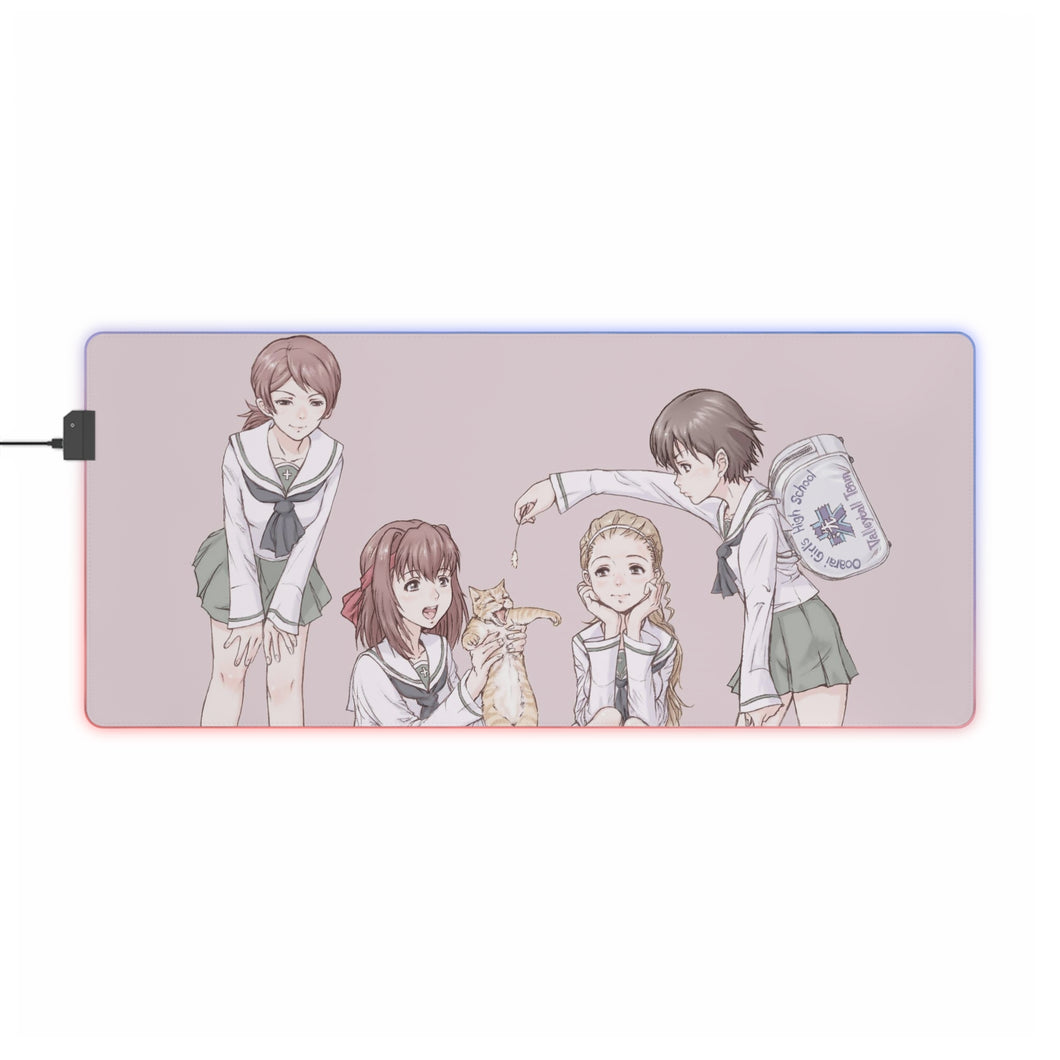 Girls und Panzer RGB LED Mouse Pad (Desk Mat)