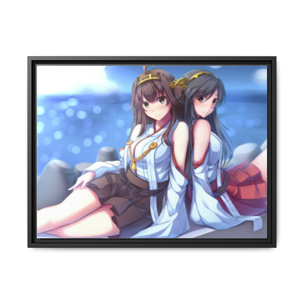 Haruna, Kongou Canvas Framed Art Print