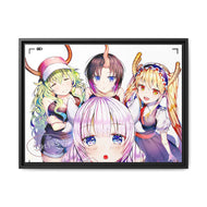 Miss Kobayashi's Dragon Maid Canvas Framed Art Print