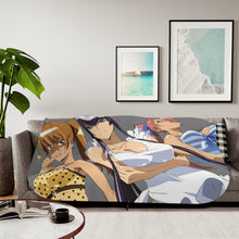 Load image into Gallery viewer, Rei,Saeko and Saya Sherpa Blanket

