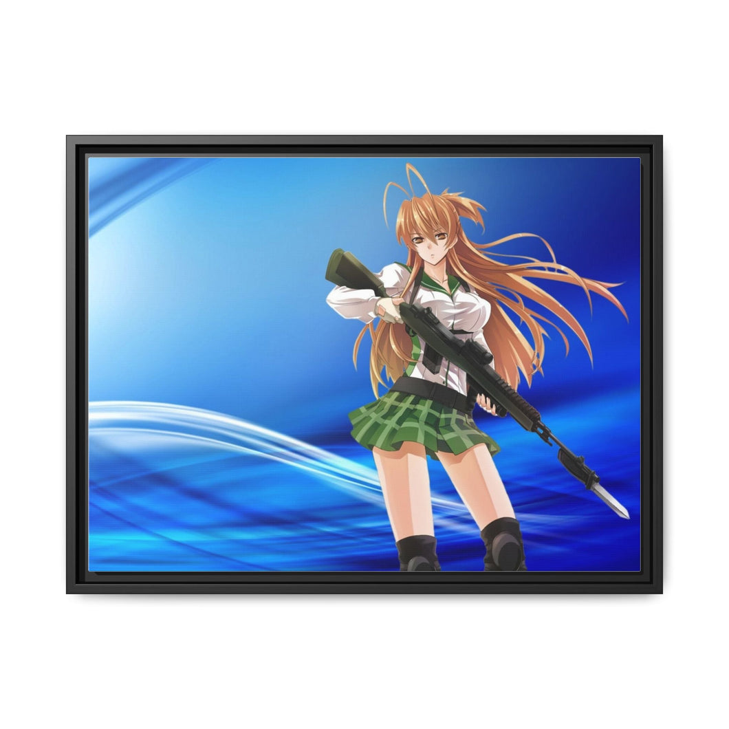 Highschool Of The Dead Canvas Framed Art Print