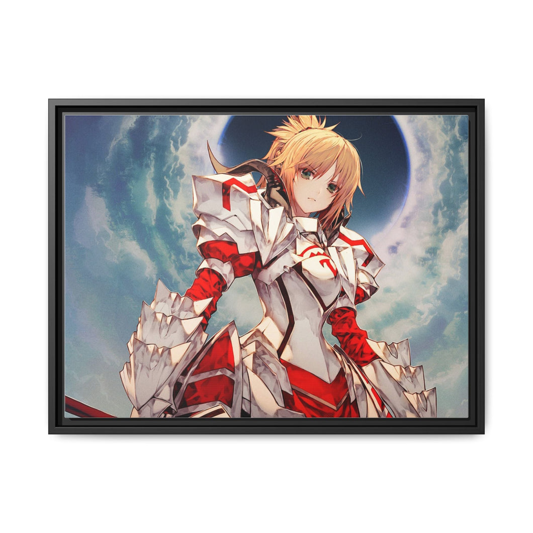 Fate/Apocrypha Saber Of Red Canvas Framed Art Print
