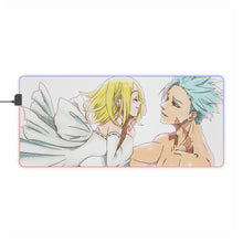 Load image into Gallery viewer, Ban and Elaine RGB LED Mouse Pad (Desk Mat)
