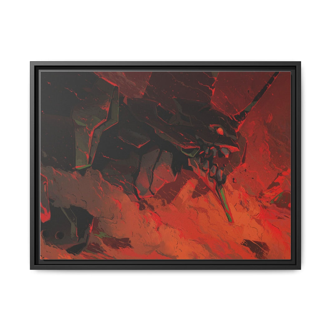 EVA Unit 01 Canvas Framed Art Print