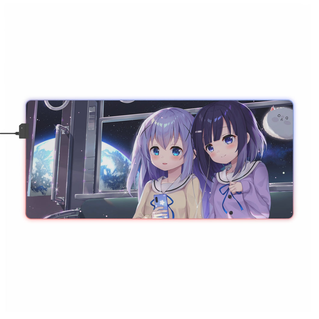 Is The Order A Rabbit? RGB LED Mouse Pad (Desk Mat)