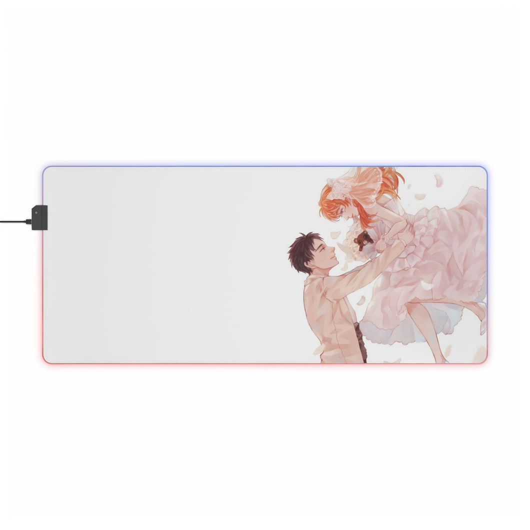 Monthly Girls' Nozaki-kun Chiyo Sakura, Umetarou Nozaki RGB LED Mouse Pad (Desk Mat)