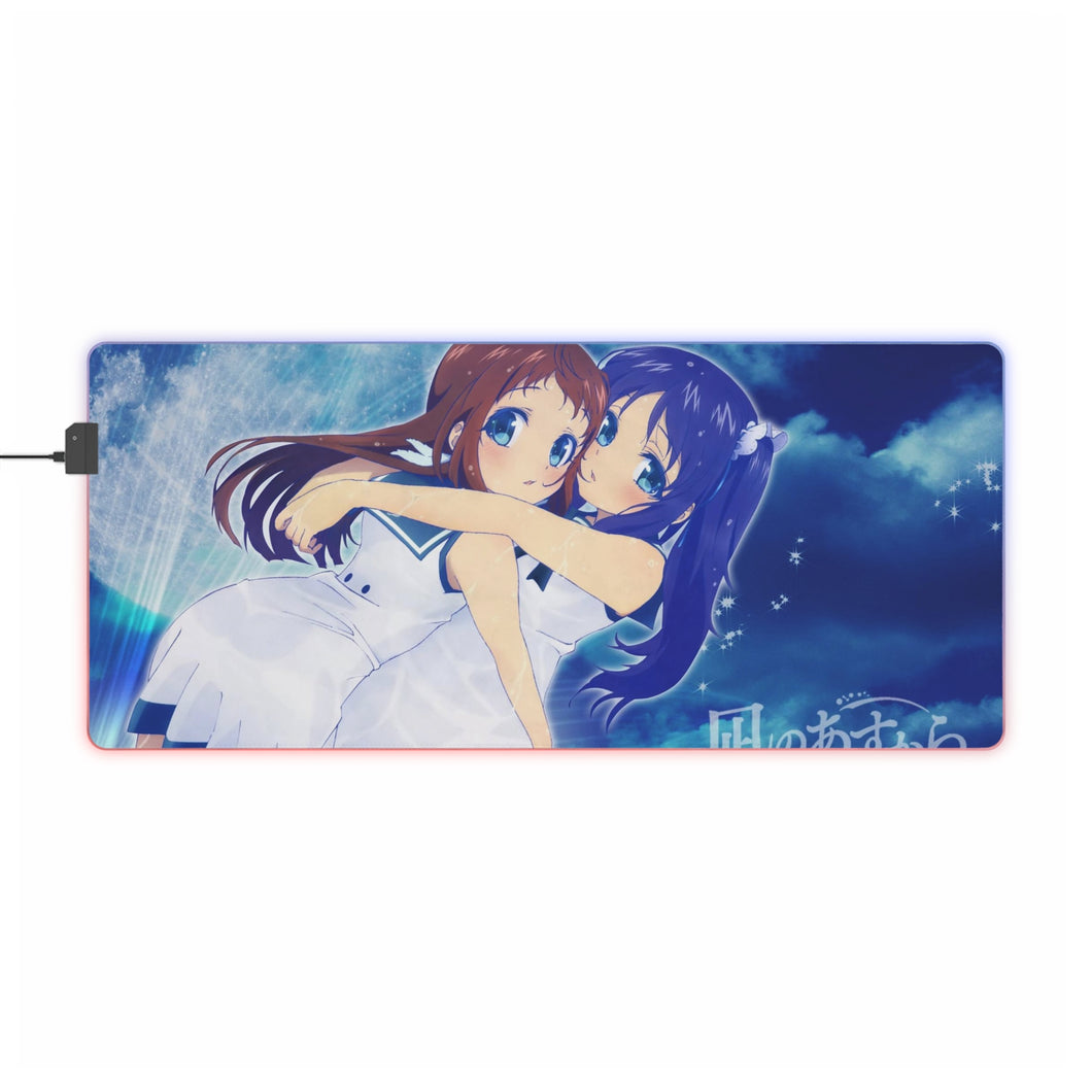 Nagi no Asukara Chisaki Hiradaira, Manaka Mukaido RGB LED Mouse Pad (Desk Mat)