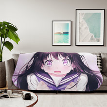 Load image into Gallery viewer, Eru Chitanda Glowing eyes Sherpa Blanket
