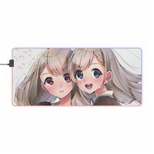 Load image into Gallery viewer, Hisakawa Twins RGB LED Mouse Pad (Desk Mat)
