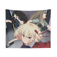 Lycoris Recoil Takina Inoue, Chisato Nishikigi, Mizuki Nakahara Indoor Wall Tapestry