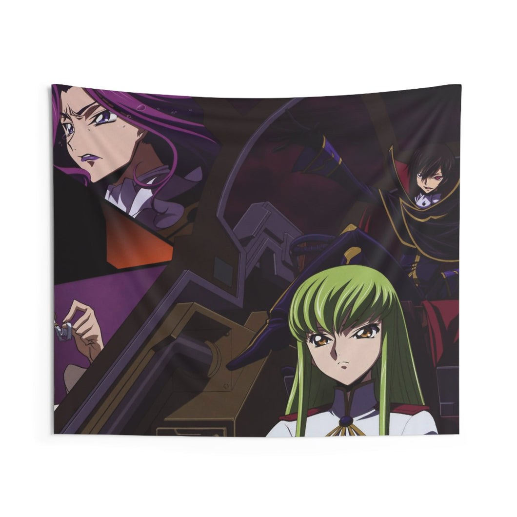 Code Geass Lelouch Lamperouge, Suzaku Kururugi, Jeremiah Gottwald, Lloyd Asplund, Cornelia Li Britannia Indoor Wall Tapestry