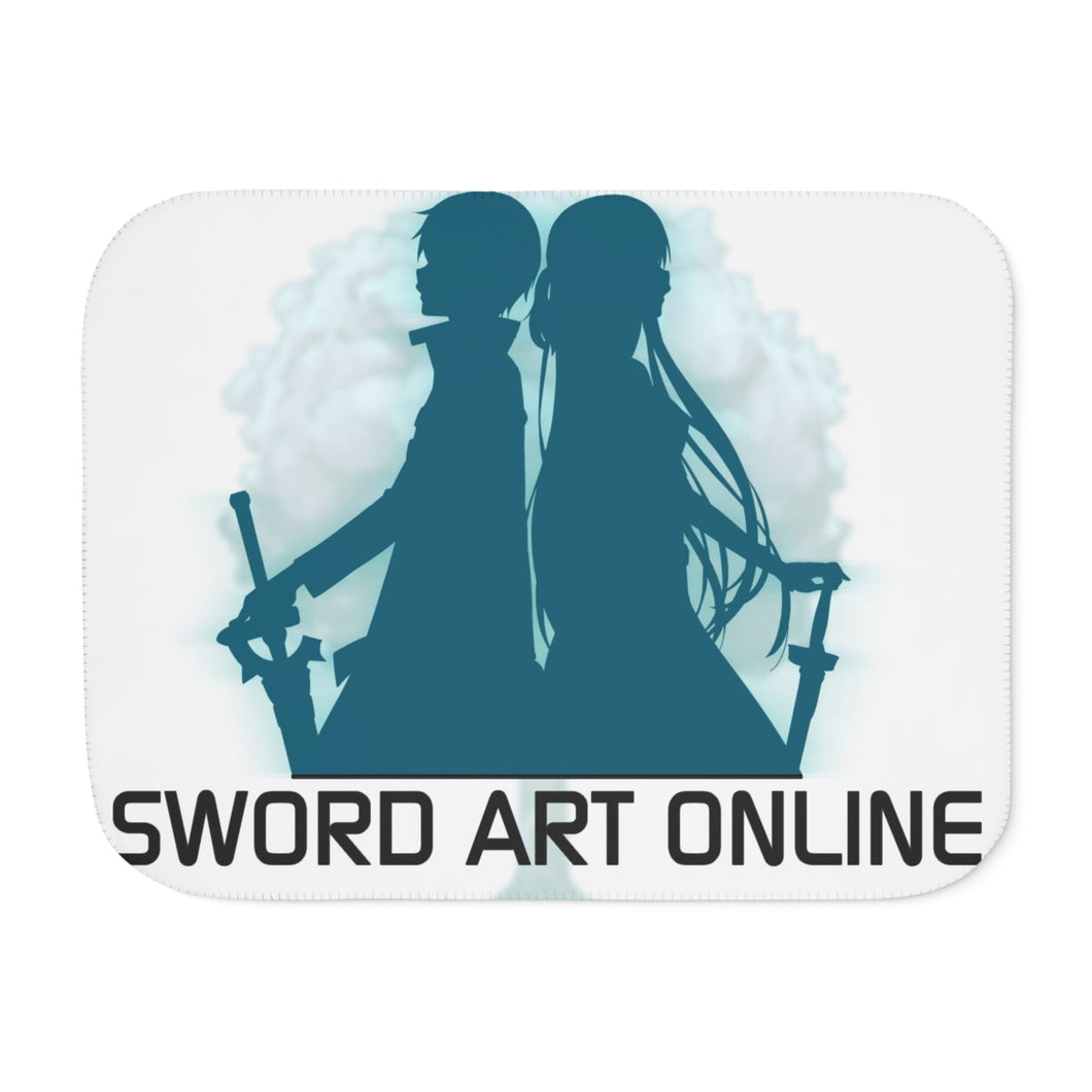 Sword Art Online(Kirito and Asuna) Sherpa Blanket