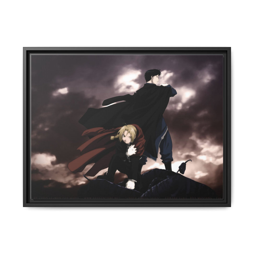 Anime FullMetal Alchemist Canvas Framed Art Print