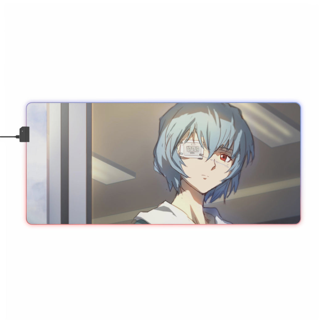 Neon Genesis Evangelion Rei Ayanami RGB LED Mouse Pad (Desk Mat)