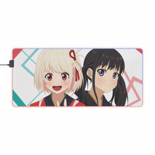 Load image into Gallery viewer, Lycoris Recoil Takina Inoue, Chisato Nishikigi RGB LED Mouse Pad (Desk Mat)
