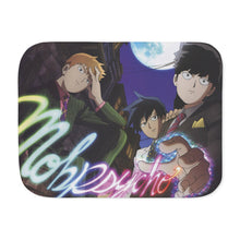 Load image into Gallery viewer, Mob Psycho 100 Arataka Reigen, Shigeo Kageyama, Ritsu Kageyama Sherpa Blanket
